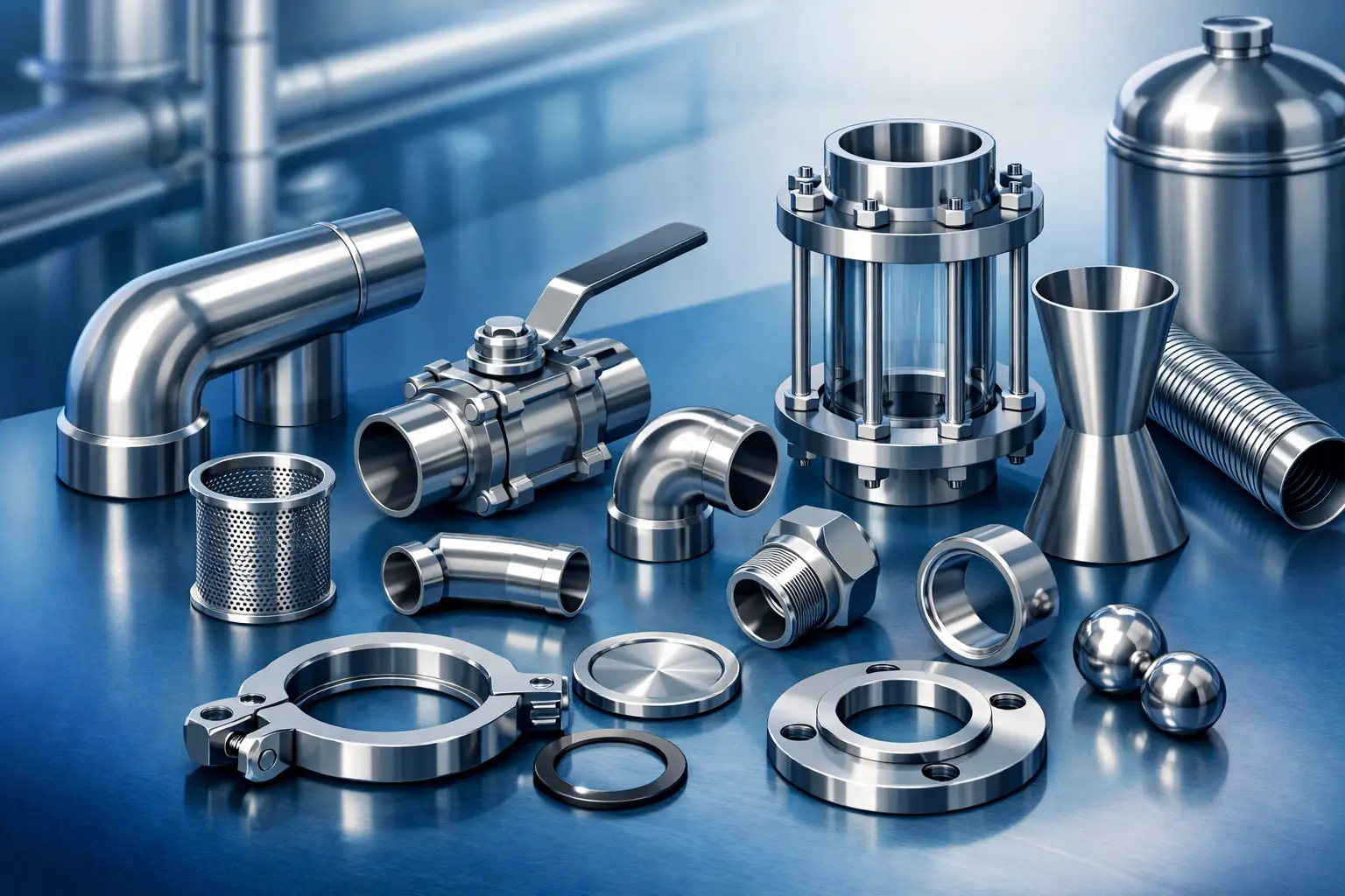 Accesorios industriales acero inoxidable