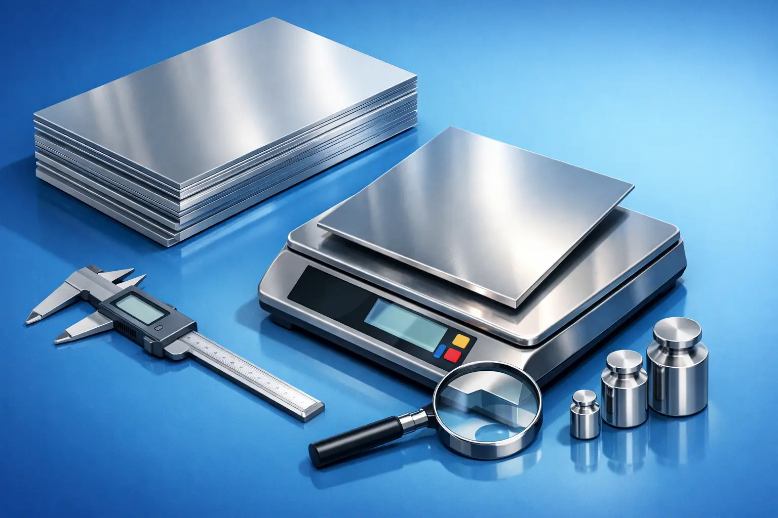 Cómo calcular peso de lámina inoxidable con precisión