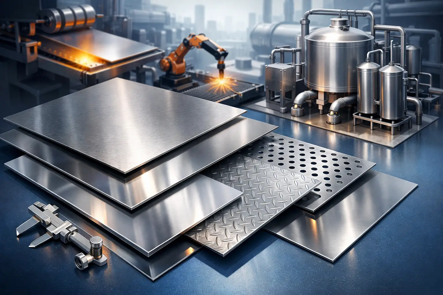 Cómo elegir placas inoxidables para industria
