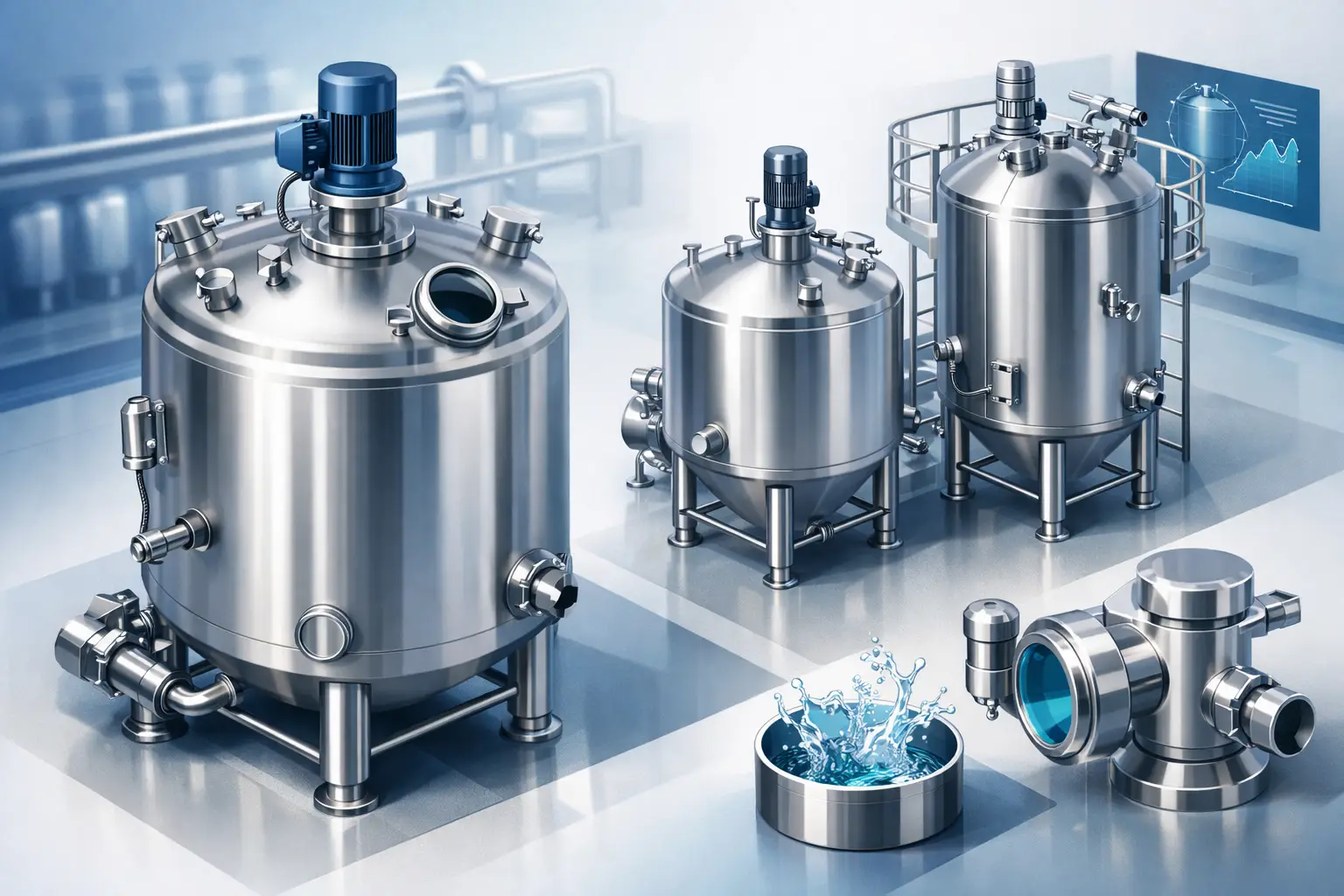 Guía para tanques de proceso en acero inoxidable